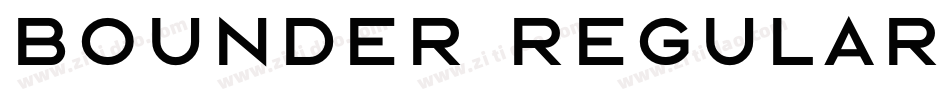 Bounder Regular字体转换